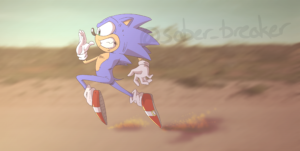 Sonic Making a Run For It
